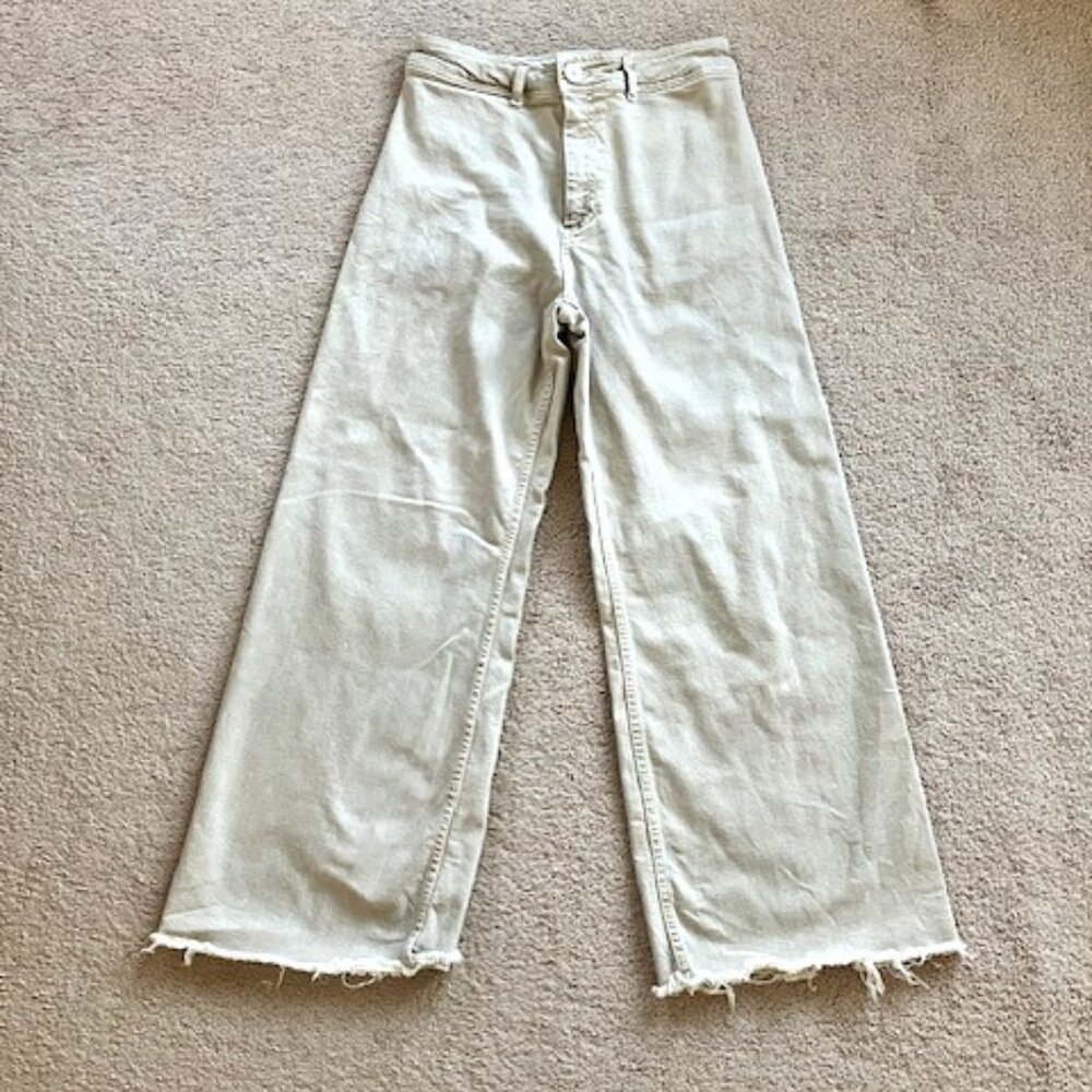 Zara The Marine Straight Jeans in Sand